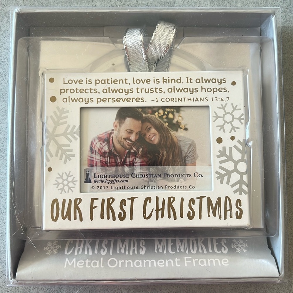 Just Married Christmas Ornament